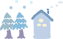 木と家のイラスト